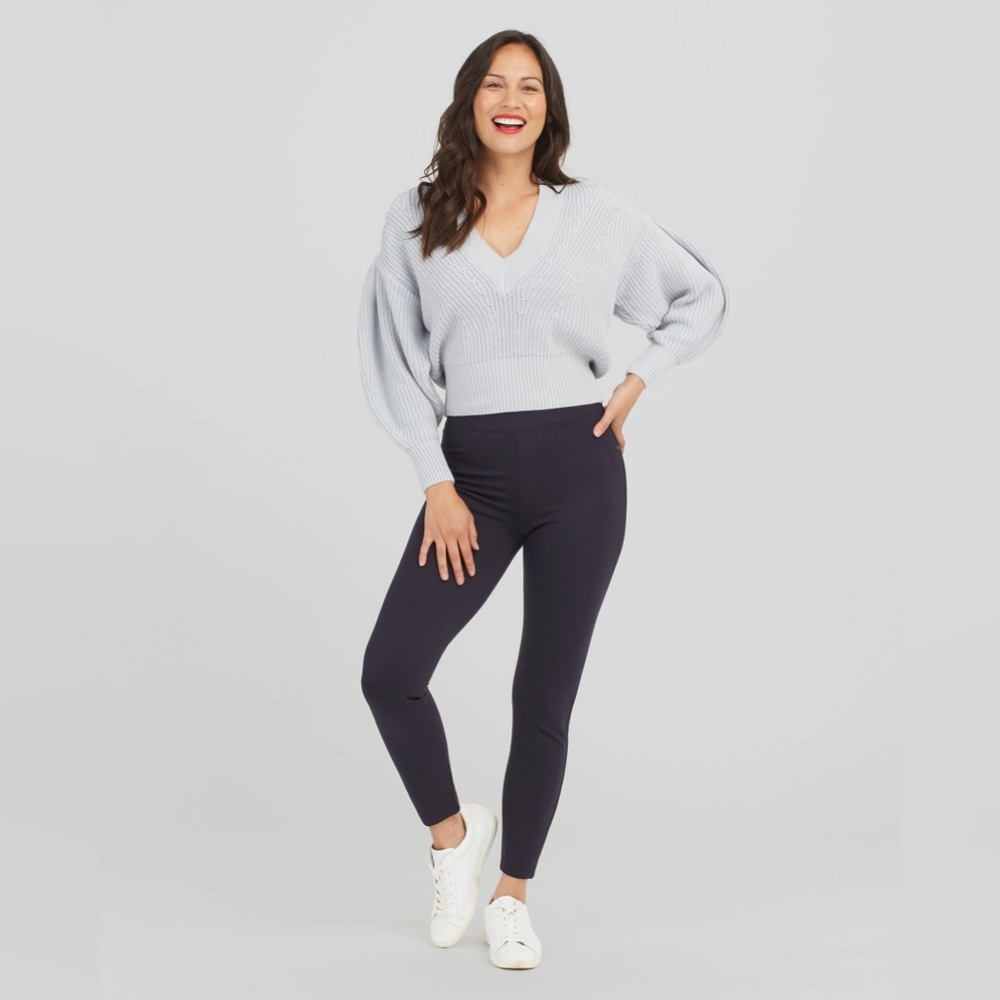 Spanx grey the perfect skinny pull on pant size 3X